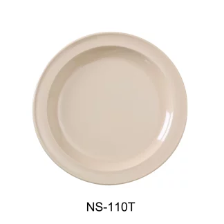 Yanco NS-110T Nessico Round Dinner Plate, 10.25" Diameter, Melamine, Tan Color, Pack of 24