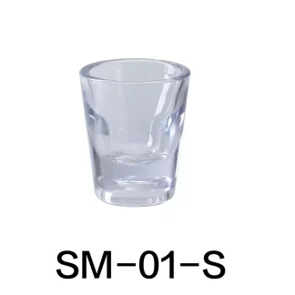 Yanco SM-01-S Stemware Short Glass, 1 Oz Capacity, 2" Diameter, 2.75" Height, Plastic, Clear Color, Pack of 24