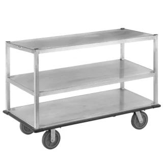 Carter-Hoffmann T723 Queen Mary Cart - 3 Levels, 1500 lb. Capacity, Aluminum, Marine Edges
