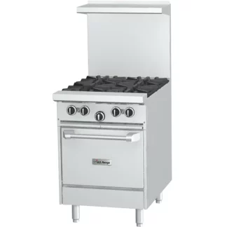 Garland U24-4L 24" 4 Burner Gas Range w/ Space Saver Oven