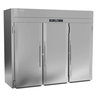 Victory Refrigeration RIS-3D-S1-HC 101.25" Top Mounted 3 Section Roll-in Refrigerator with 3 Left/Right Solid Doors - 106.81 cu. ft.