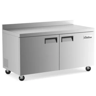 Coldline UC-60F-BS 60" Undercounter Work Top Freezer with 4" Backsplash