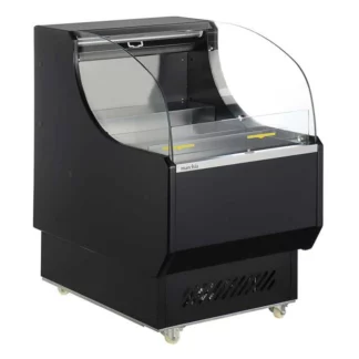 Marchia USTAR25 26" Black Low Profile Horizontal Air Curtain Display Case Merchandiser