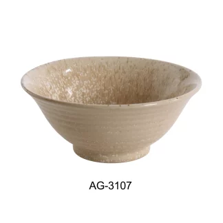 Yanco AG-3107 7 1/2" X 3 1/4" Noodle Bowl 30 Oz , Porcelain, Pack of 24