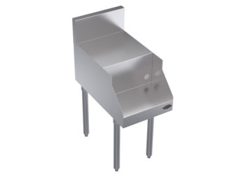 Krowne KR24-14BF Single Blender Add On Unit w/ Step - 6 1/2" Back Splash, 14" x 24"