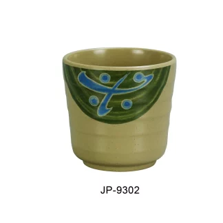 Yanco JP-9152 Japanese Tea Cup, 6 Oz Capacity, 2.5" Height, 3" Diameter, Melamine, Pack of 48