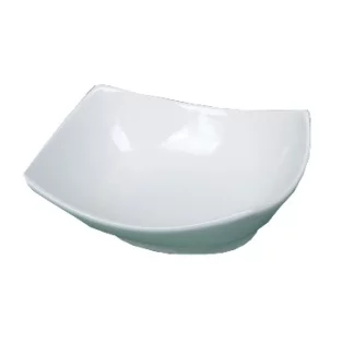 Yanco ML-608 Rectangular Bowl, 21 Oz Capacity, 8" Length X 6" Width, , Porcelain, Super White, Pack of 24