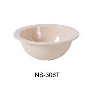 Yanco NS-306T Nessico Grapefruit Bowl, 13 Oz Capacity, 2.5" Height, 5.75" Diameter, Melamine, Tan Color, Pack of 48