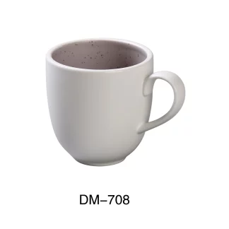 Yanco DM-708 Denmark 3 1/2" X 3 1/2" Mug 8 Oz, Porcelain, Matte Glaze, Pack of 36