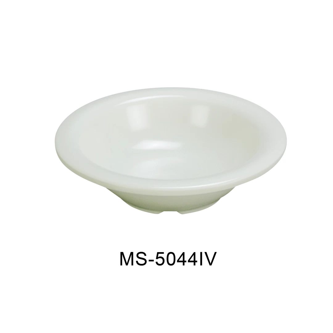 Yanco MS-5044IV Mile Stone Salad Bowl, 4.5 Oz Capacity, 0.75" Height, 4.75" Diameter, Melamine, Ivory Color, Pack of 48