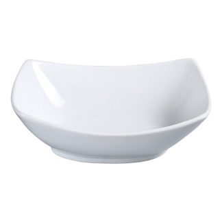 Yanco ML-609 Rectangular Bowl, 32 Oz Capacity, 9" Length X 7" Width, Porcelain, Super White, Pack of 12
