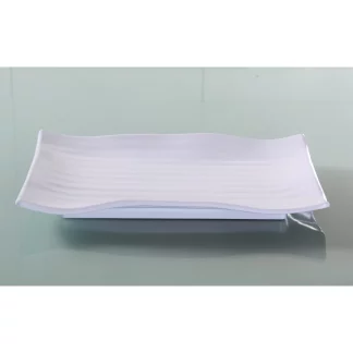 Yanco OK-2414 Osaka-1 Plate, Rectangular, 13" Length, 9" Width, Melamine, White Color, Pack of 36