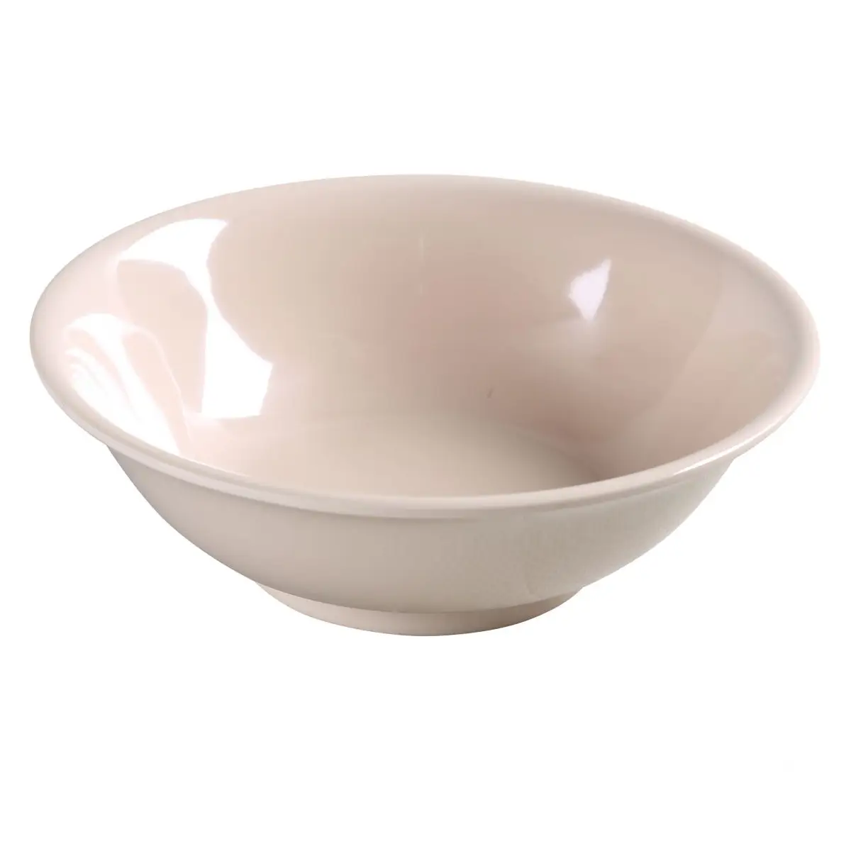 Yanco NS-5060T Nessico Rimless Bowl, 22 Oz Capacity, 2.125" Height, 6.75" Diameter, Melamine, Tan Color, Pack of 24