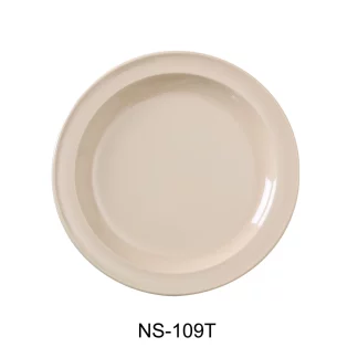 Yanco NS-109T Nessico Round Dinner Plate, 9" Diameter, Melamine, Tan Color, Pack of 24