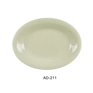 Yanco AD-211 Ardis Oval Platter, 11.5" Length, 8" Width, Melamine, Pack of 24