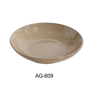 Yanco AG-609 9" X 1 3/4" Salad/Pasta Bowl 30 Oz , Porcelain, Pack of 12