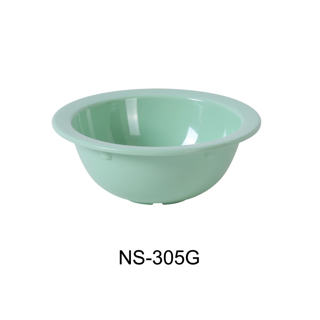 Yanco NS-305G Nessico Grapefruit Bowl, 10 Oz Capacity, 2" Height, 5.625" Diameter, Melamine, Green Color, Pack of 48