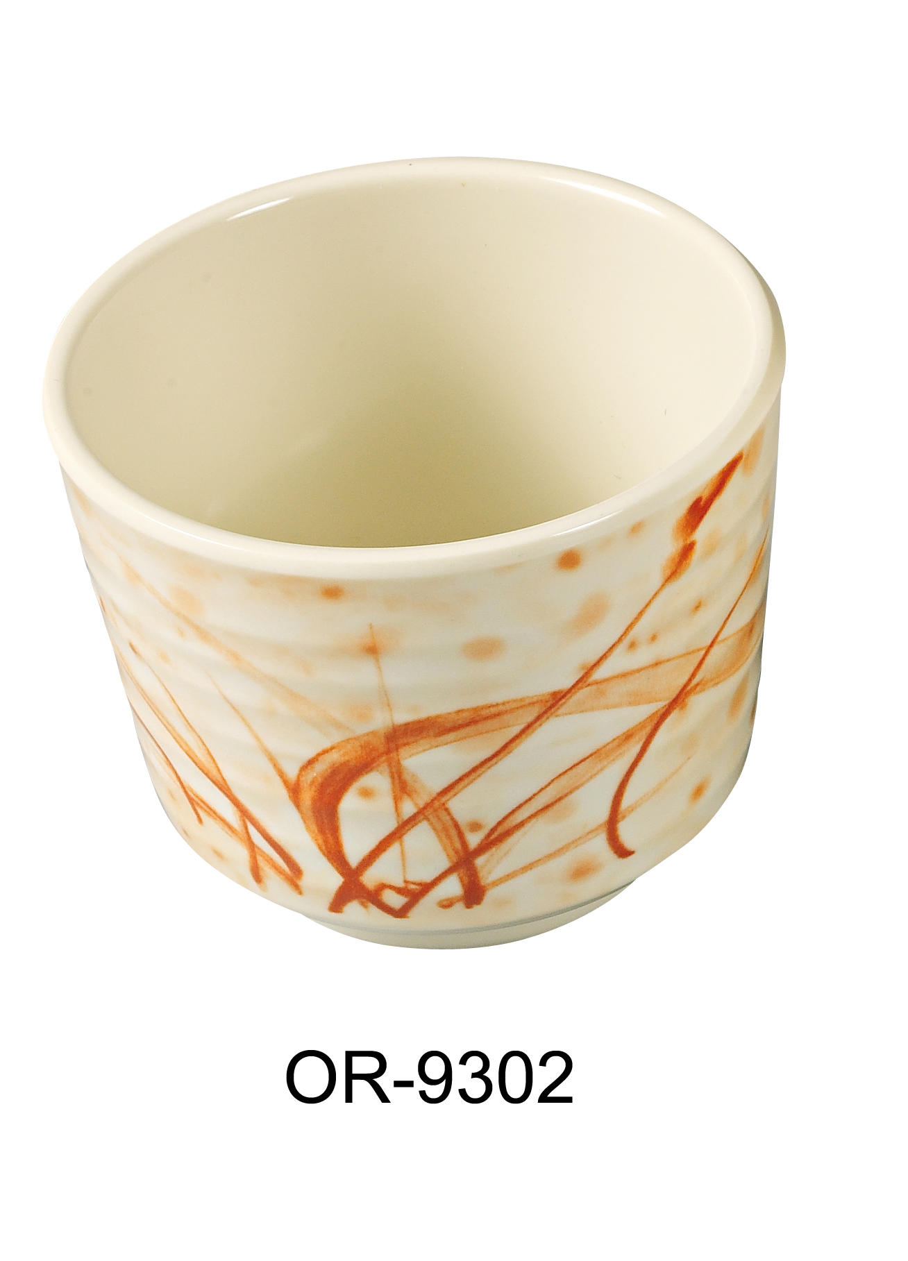 Yanco OR-9302 Orchis Tea Cup, 2.5" Height, 3.25" Diameter, Melamine, Pack of 48