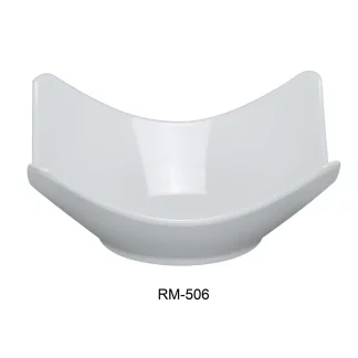 Yanco RM-503 Rome 3.25" Square Bowl, 6 Oz Capacity, Melamine, White Color, Pack of 72