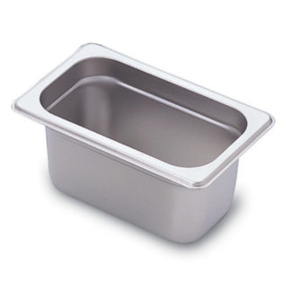 Prepline PFP-19-4 One-Ninth 1/9 Stainless Steel Food Pan with 4" Depth