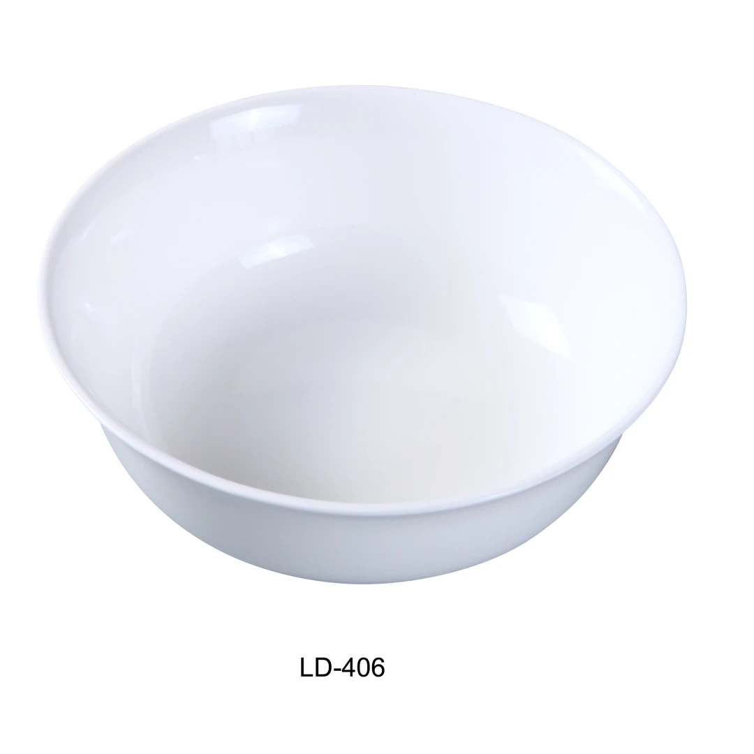 Yanco LD-406 Nappie Bowl, 12.5-Ounce, 6" Diameter, Porcelain, Bone White, Pack of 36
