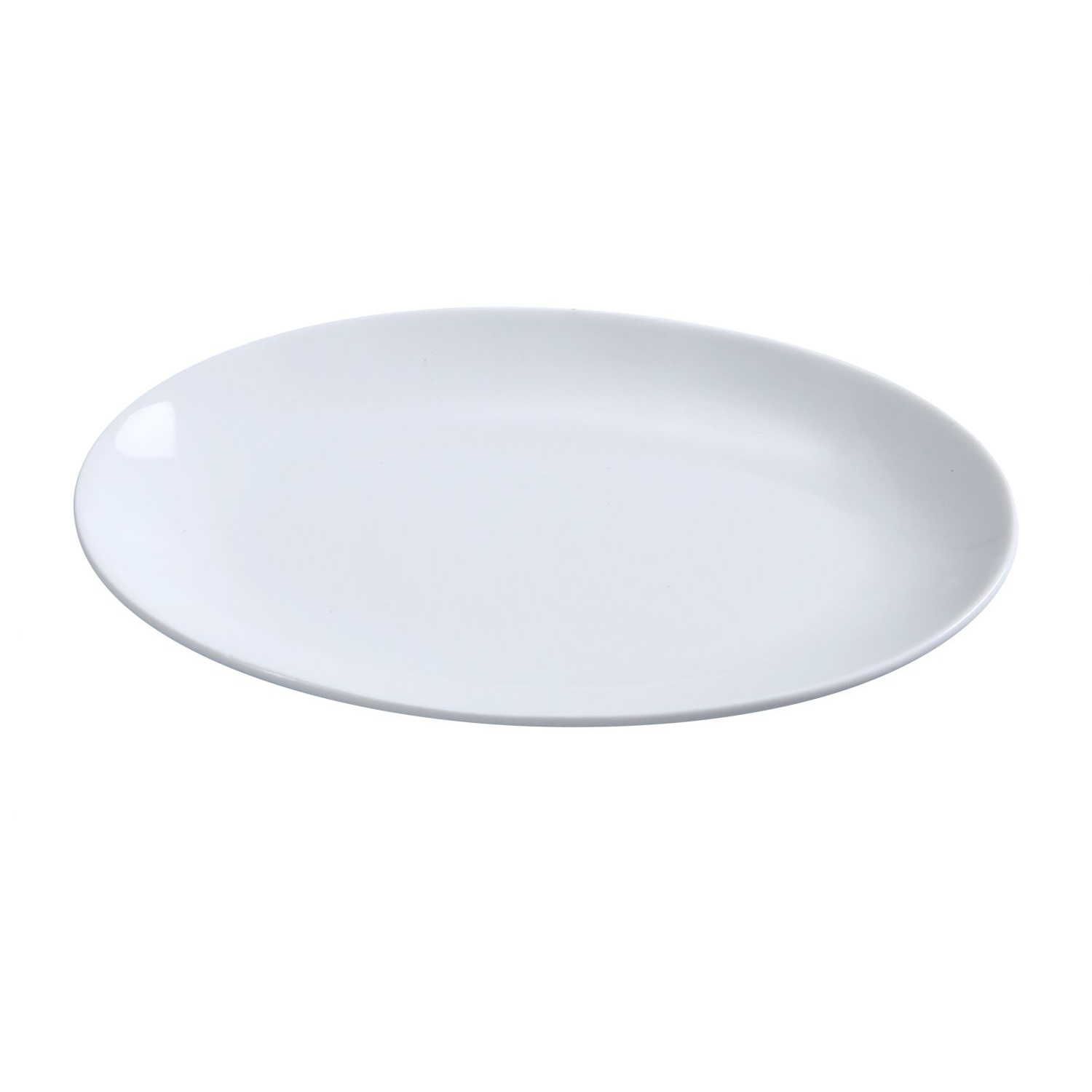 Yanco PS-8-CP Coupe Platter, 8" Length X 5.5" Width, Porcelain, Bone White, Pack of 24