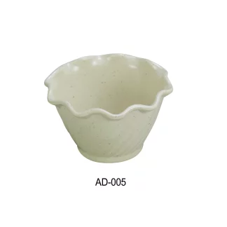 Yanco AD-005 Ardis Dessert Dish, 3.5" Diameter, 2.5" Height, Melamine, Pack of 72