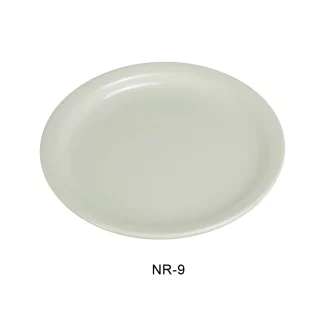 Yanco NS-105G Nessico Round Plate, 5.5" Diameter, Melamine, Green Color, Pack of 48