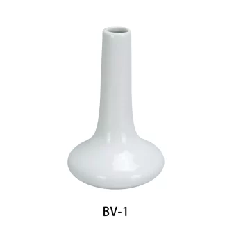 Yanco BV-1 Bud Vase, 6" Height, Porcelain, Super White Color, Pack of 36