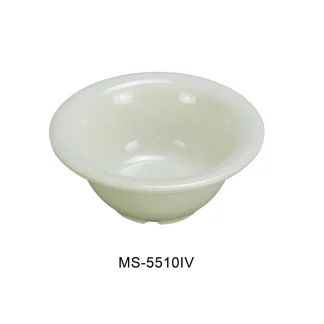 Yanco MS-5510IV Mile Stone Soup Bowl, 10 Oz Capacity, 2.25" Height, 5.5" Diameter, Melamine, Ivory Color, Pack of 48