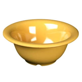 Yanco MS-5510YL Mile Stone Soup Bowl, 10 Oz Capacity, 2.25" Height, 5.5" Diameter, Melamine, Yellow Color, Pack of 48