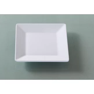Yanco OK-108 Osaka-1 Plate, Square, 8.25" Length, 8.25" Width, Melamine, White Color, Pack of 24