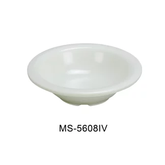 Yanco MS-5608IV Mile Stone Salad Bowl, 8 Oz Capacity, 1.5" Height, 6.25" Diameter, Melamine, Ivory Color, Pack of 48
