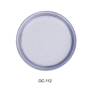 Yanco OC-208 Ocean 8" X 3/4" Coupe Shape Oval Plate, Porcelain, Pack of 36