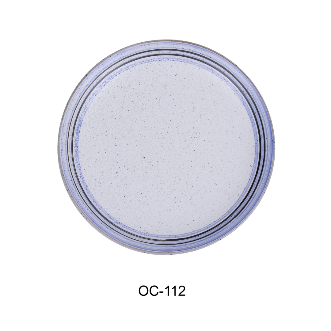 Yanco OC-208 Ocean 8" X 3/4" Coupe Shape Oval Plate, Porcelain, Pack of 36