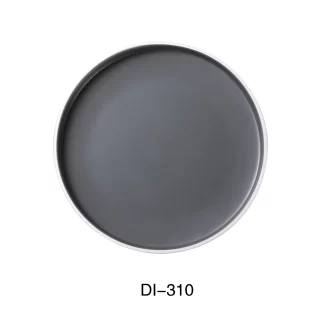 Yanco DI-310 Discover 10" X 1"H Round Plate, Melamine, Matte Finish, Pack of 24