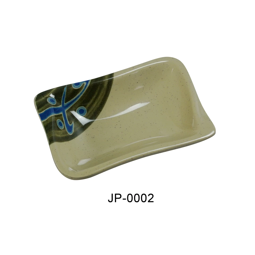 Yanco JP-0002 Japanese Sauce Dish, 4.125" Length, Melamine, Pack of 72