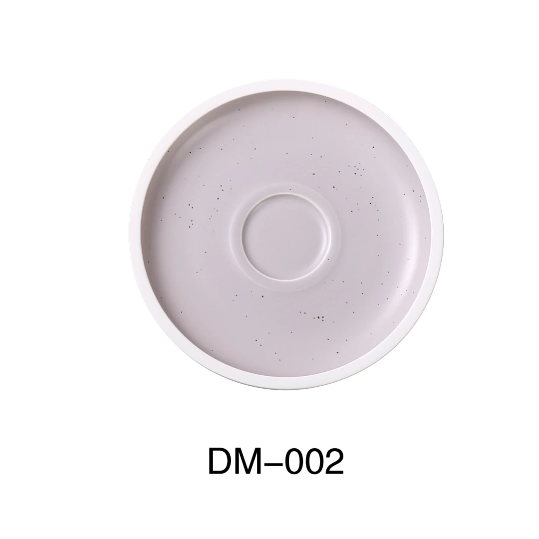 Yanco DM-002 Denmark 5 1/2" X 1/2"H Saucer, Porcelain, Matte Glaze, Pack of 36