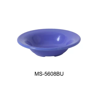 Yanco MS-5608BU Mile Stone Salad Bowl, 8 Oz Capacity, 1.5" Height, 6.25" Diameter, Melamine, Bule Color, Pack of 48