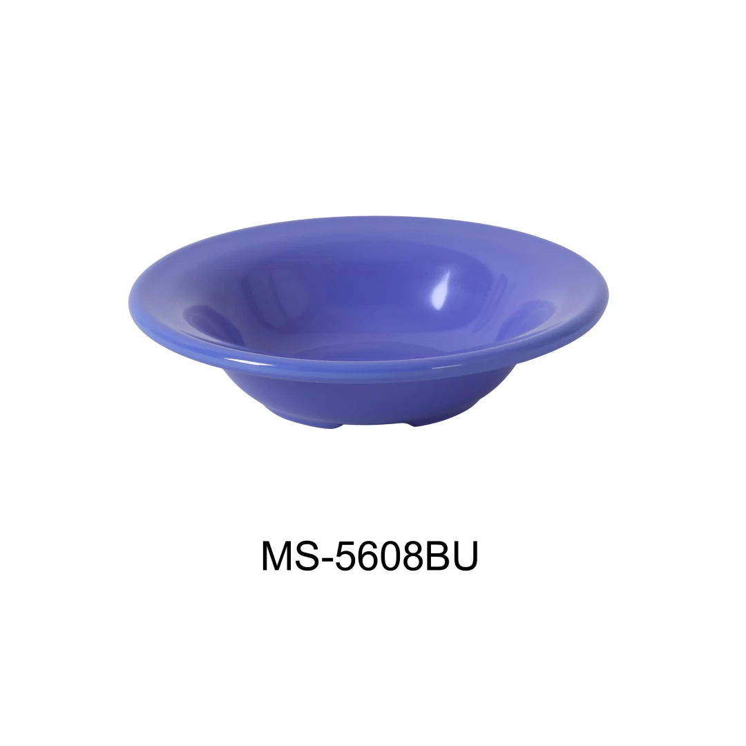 Yanco MS-5608BU Mile Stone Salad Bowl, 8 Oz Capacity, 1.5" Height, 6.25" Diameter, Melamine, Bule Color, Pack of 48