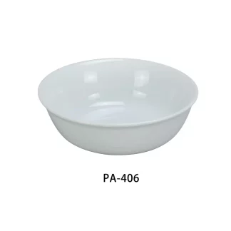 Yanco PA-406 Nappie Bowl, 12.5 Oz Capacity, 6" Diameter, Porcelain, Super White, Pack of 36