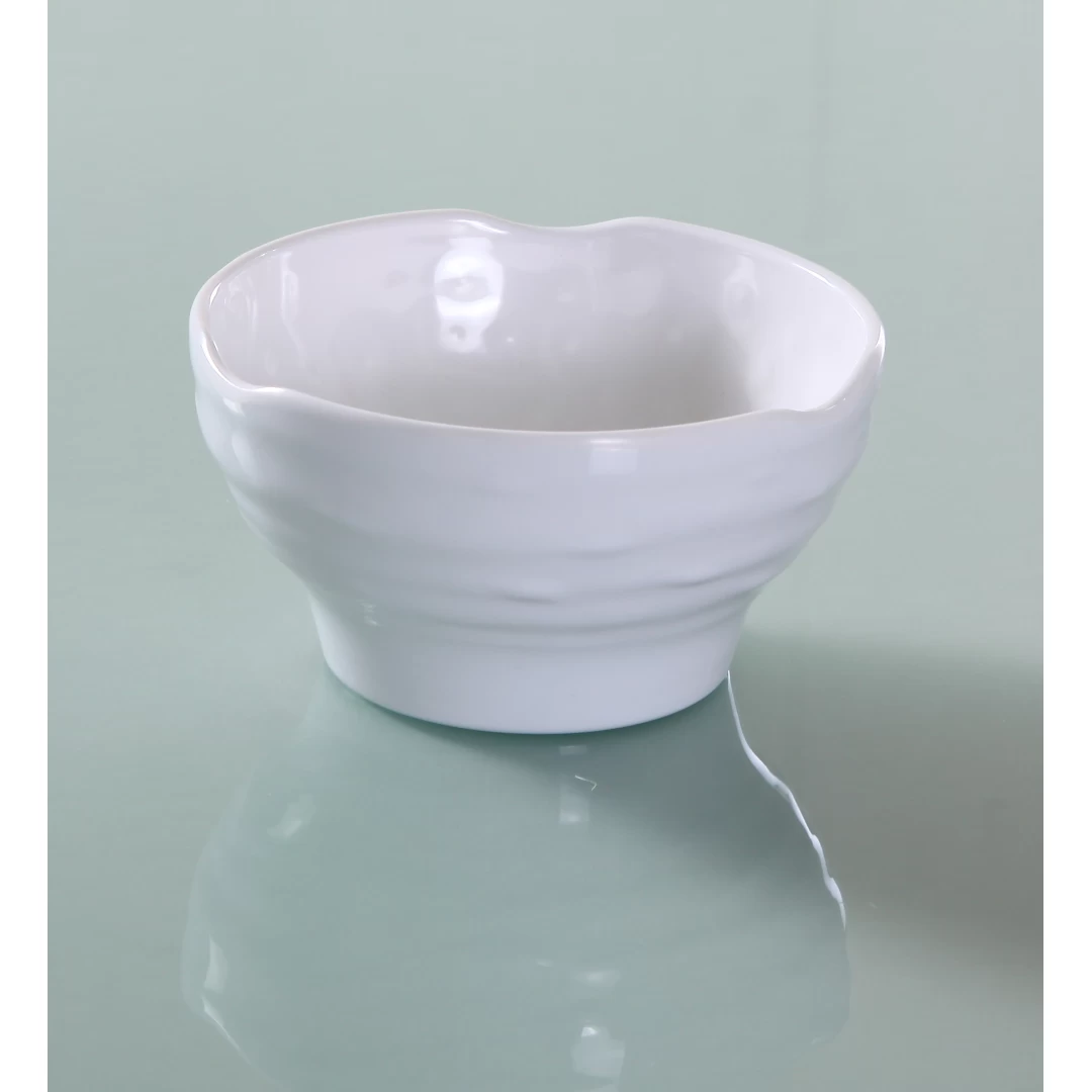 Yanco OK-3704 Osaka-1 Rice Bowl, 8 Oz Capacity, 4.25" Diameter, 2.5" Height, Melamine, White Color, Pack of 72