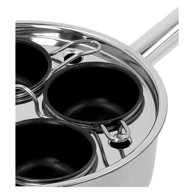 Demeyere 48424A-48524 Four-Cup Egg Poacher Set, Silver - Image 14