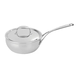 Demeyere 2 qt Stainless Steel Saucier w/ Solid Metal Handle (1015776)
